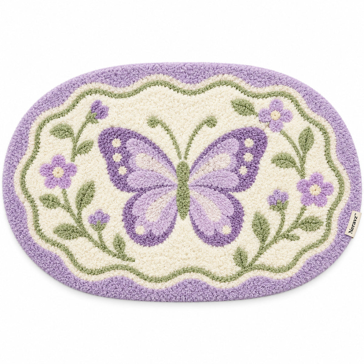 Neravz butterfly garden rug 1