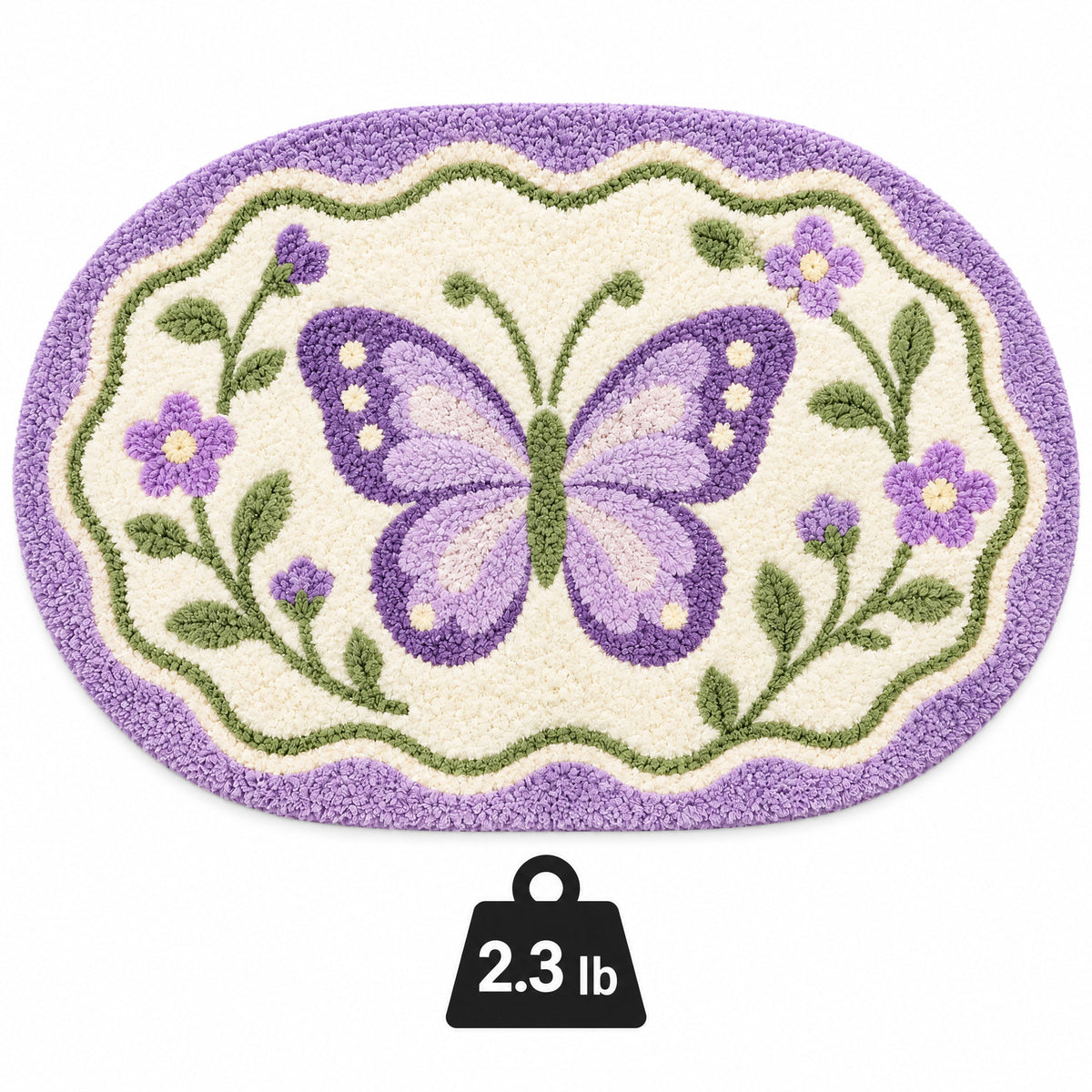 Neravz butterfly garden rug 4