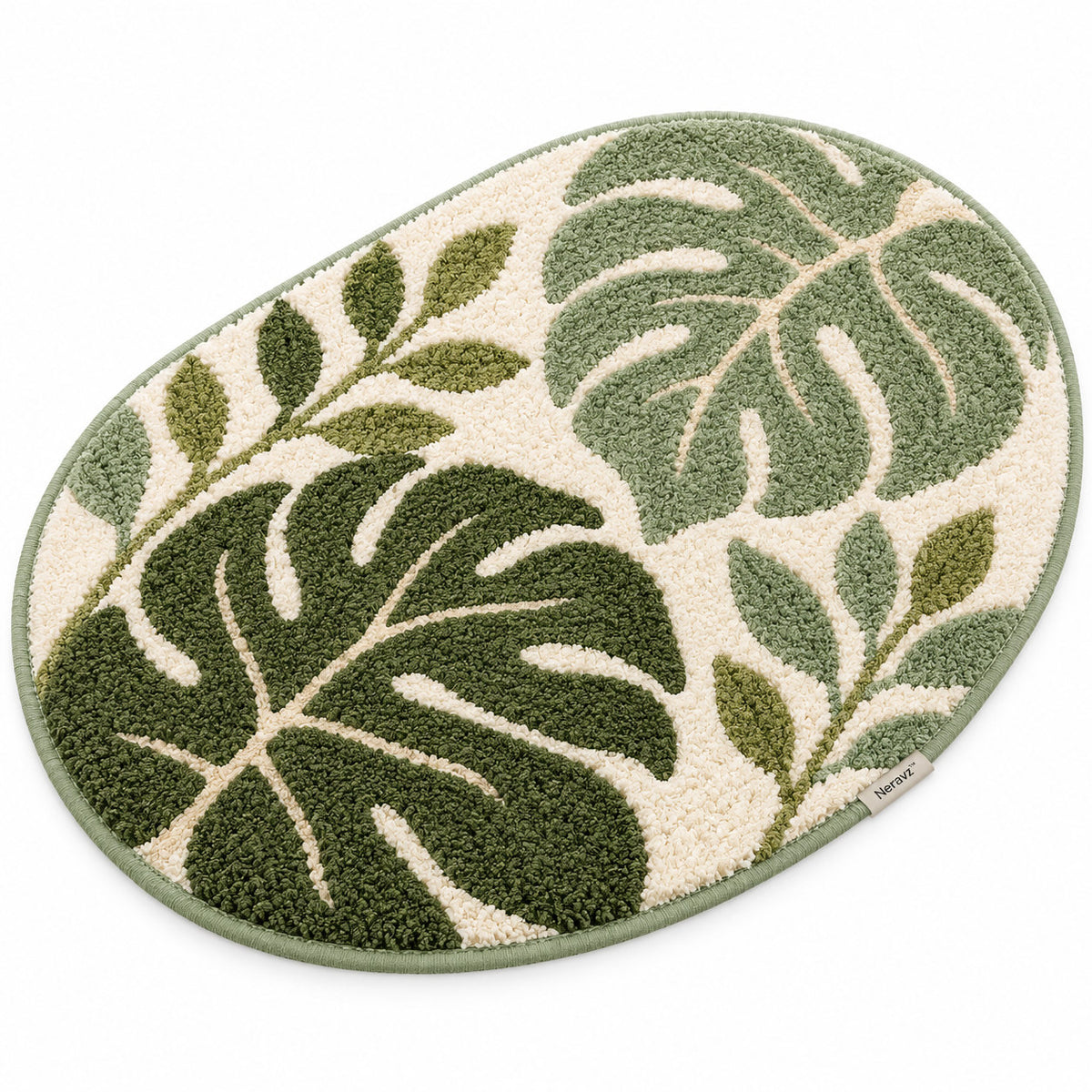 Neravz monstera leaf rug photo 1