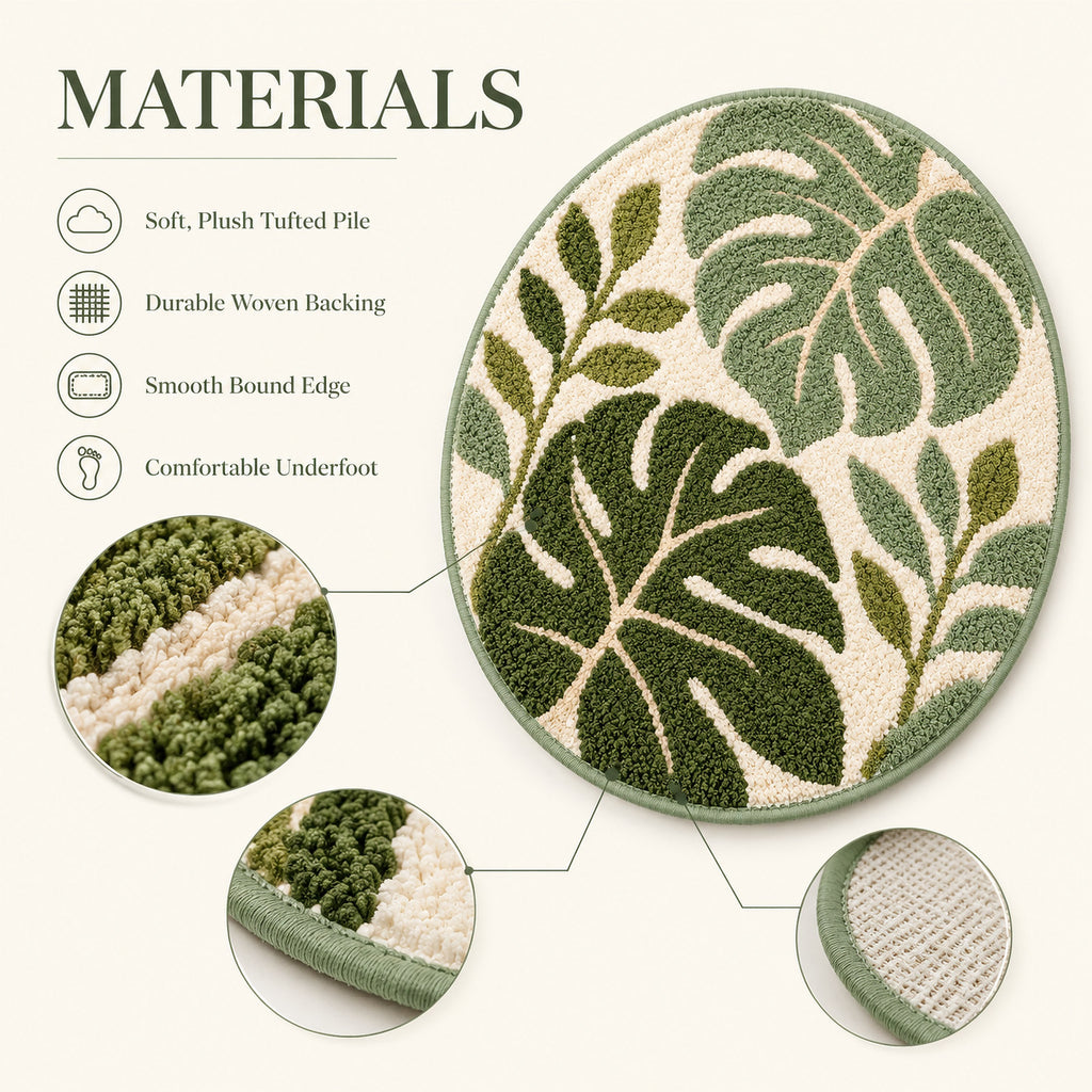 Neravz monstera leaf rug photo 3