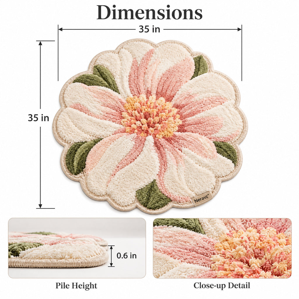 Neravz magnolia tufted rug gallery 2