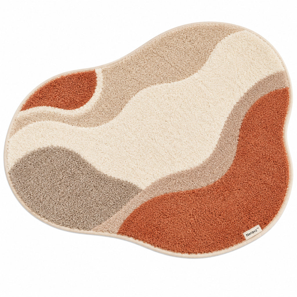 Neravz abstract wave rug photo 1