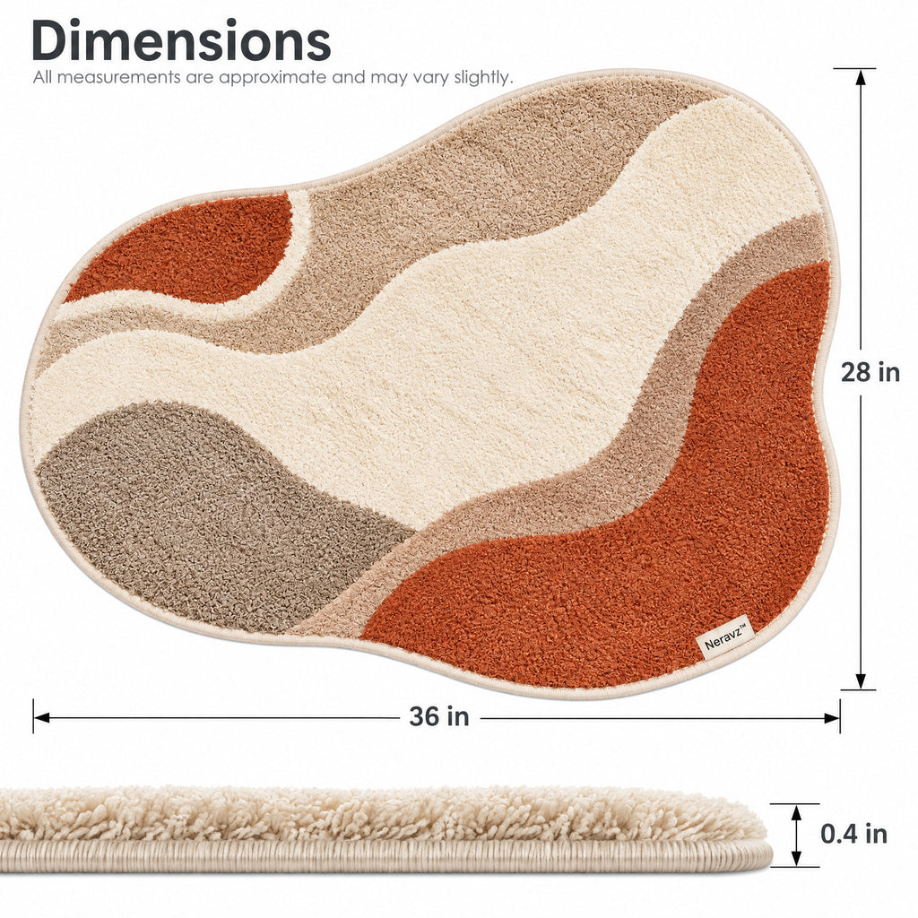 Neravz abstract wave rug photo 2